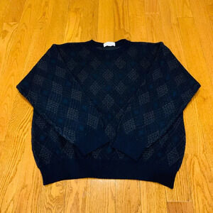 Vintage 80's 90's Sweater Tricots St Raphael Men’s Pullover 100% Wool Large